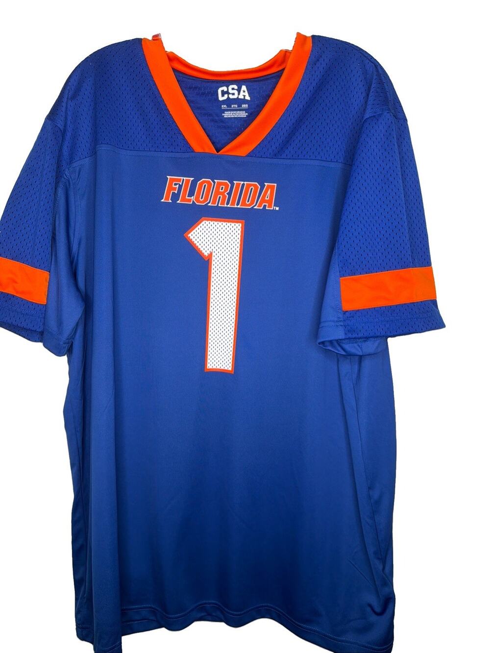 Florida Gators Jersey Mens 2XL Royal Blue Dri-Fit Football NCAA Vernell Brown